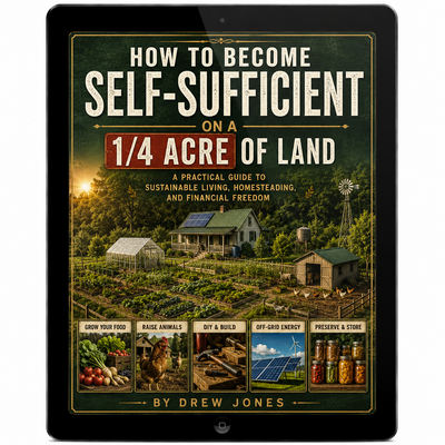 How To Become Self Sufficient On 1/4 Acre Of Land Ebook!