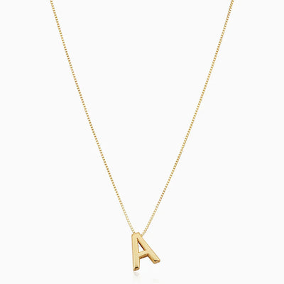 Ruby's Gold Love Letter Initial Necklace